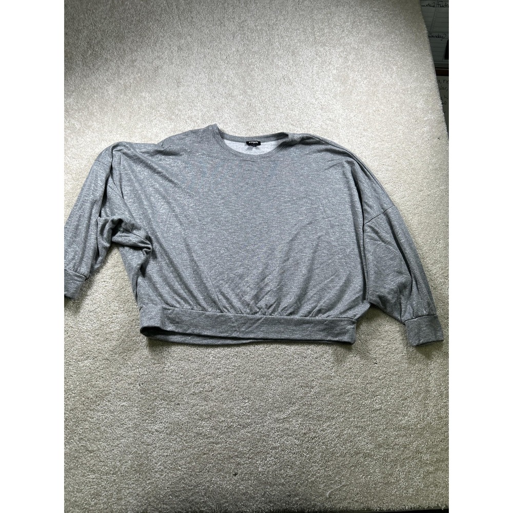 Express Sweater Womens XL Drop Shoulder Crewneck Pullover Lightweight Casual Kni